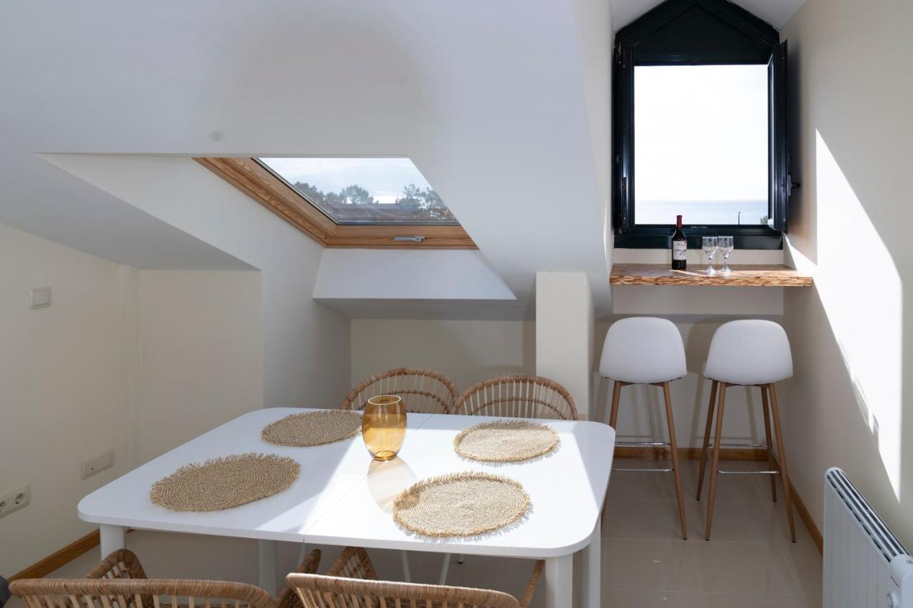 Apartamento Cabra Playa de Langosteira en Finisterre con vistas al mar San Martín de Arriba Exterior foto